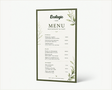 Menus restaurant & café